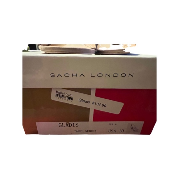 Sacha London taupe nubuck Gladis peep toe - Picture 4 of 6